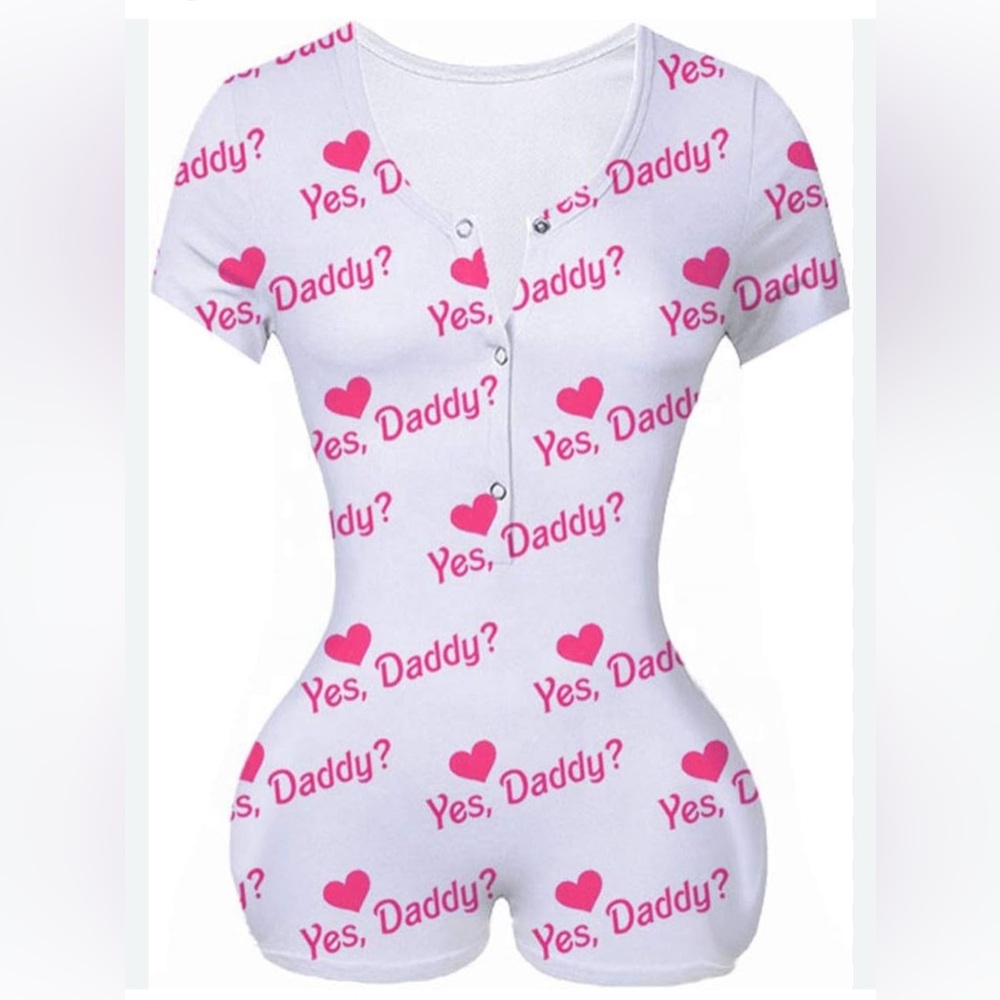 White and Pink Printed Jumpsuit